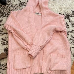 Pink Women's Cardigan Sweater